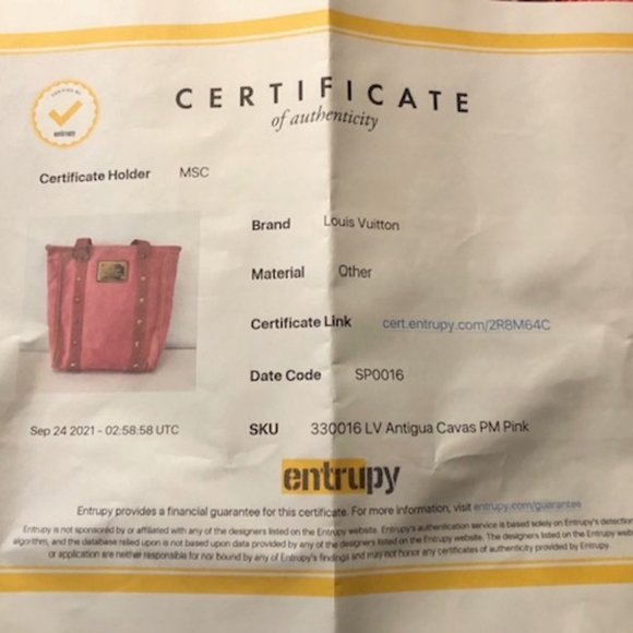 🏝 🏖 LOUIS VUITTON Antigua Canvas Cabas MM (PINK) 💗 - Picture 8 of 12